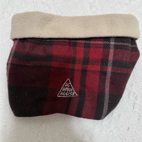 Plaid Fleece Bandana for dog cat - Picture 1 of 4